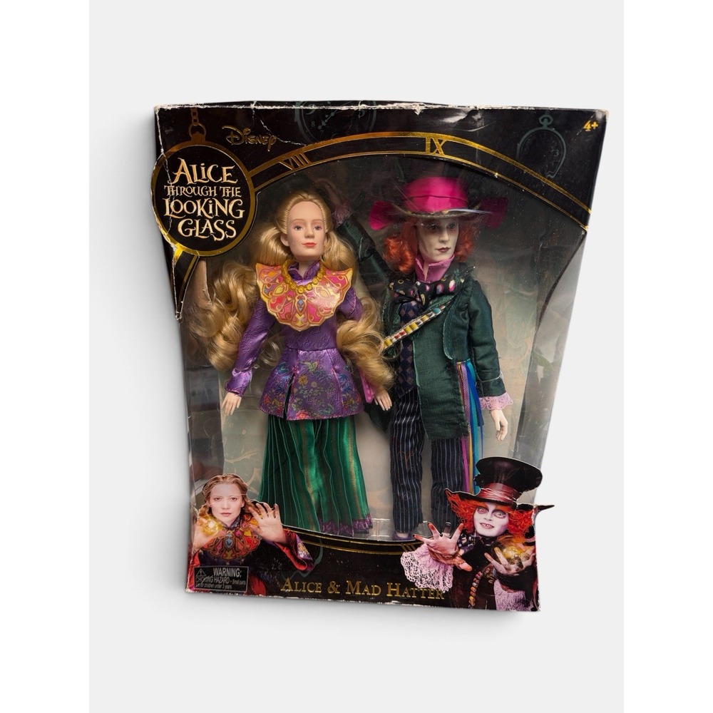 Disney Alice Through Looking Glass Alice Mad Hatter Dolls - Damaged Packaging